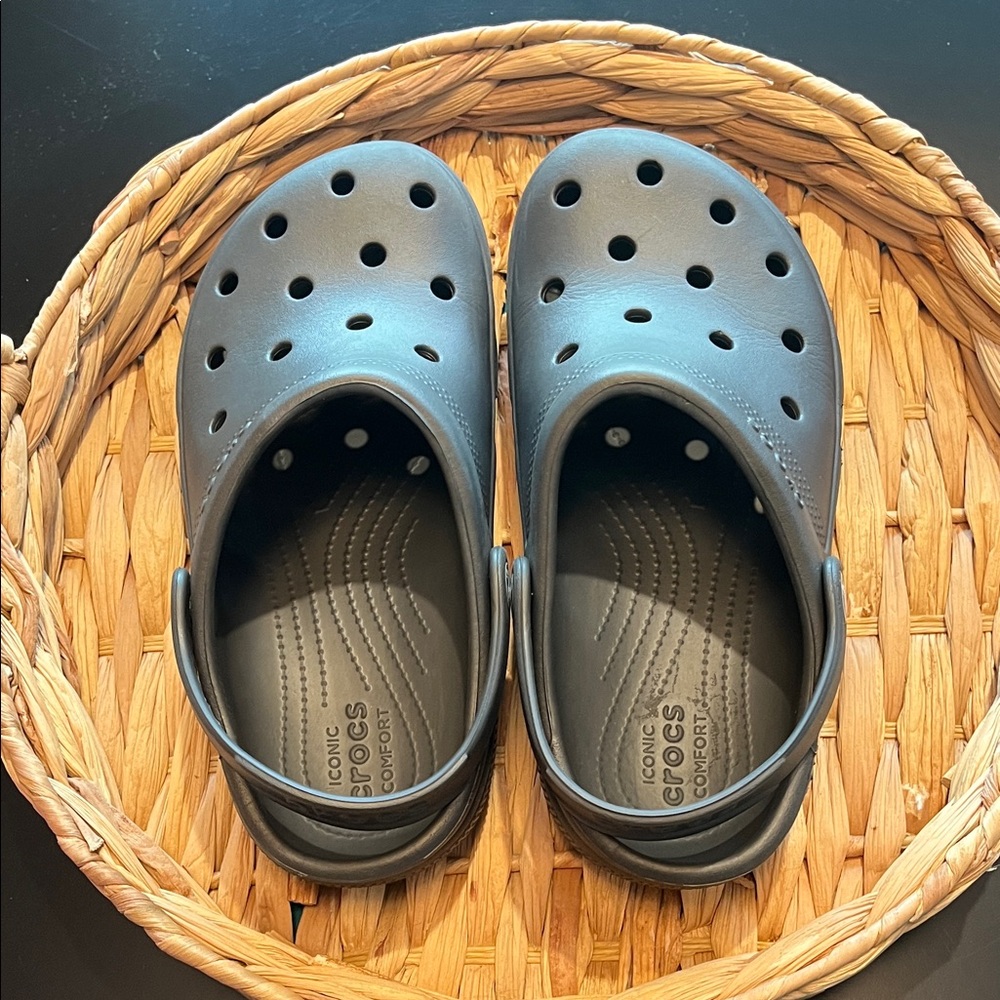 CROCS Comfort Clogs - Dark Gray - Picture 7 of 8